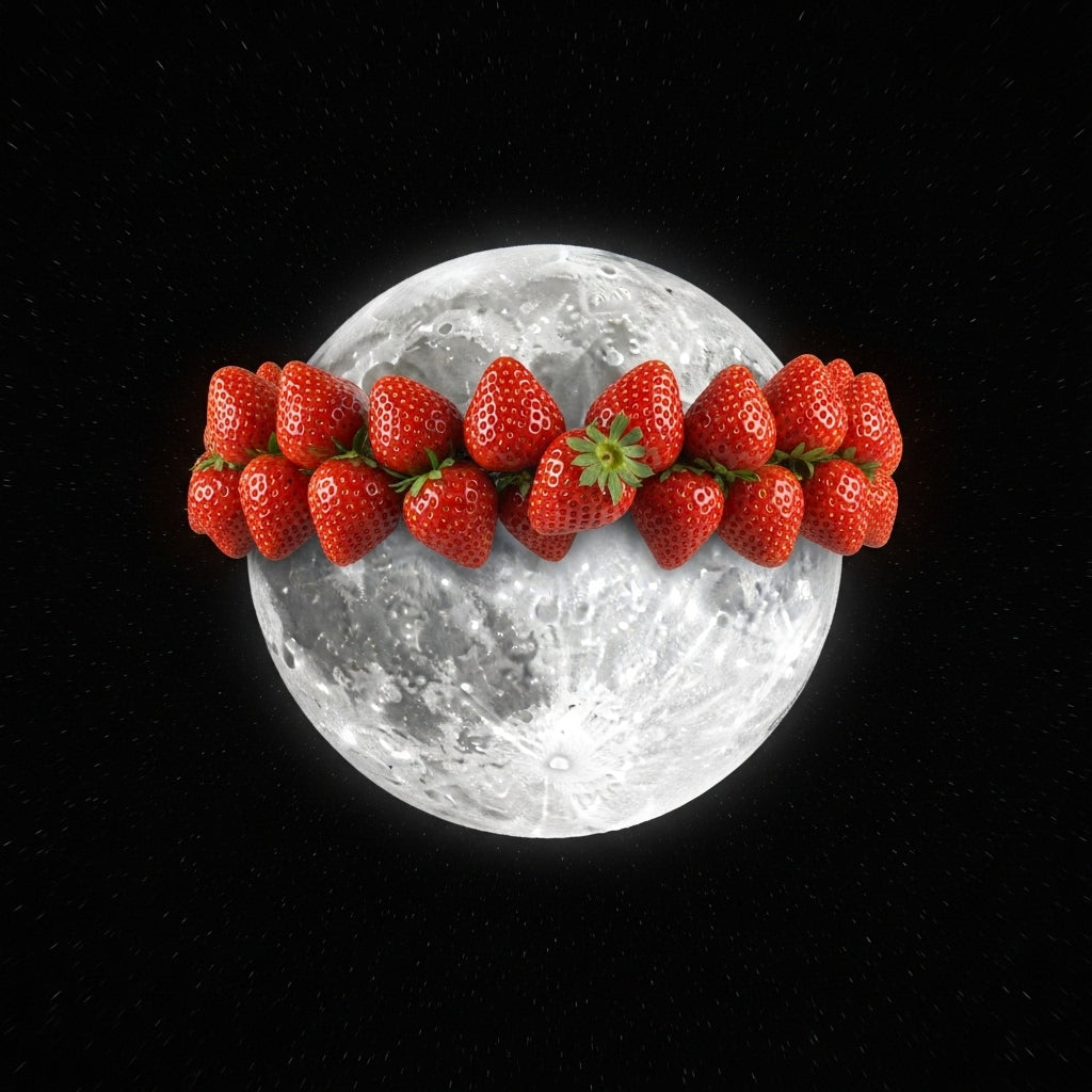 Aux fraises pour une Pleine Lune invisible...